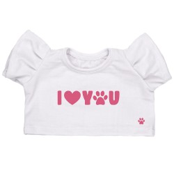 تیشرت عروسک دخترونه LOVE سفید