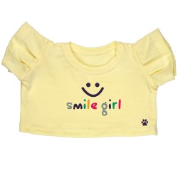 تیشرت عروسک دخترونه SMILE GIRL زرد